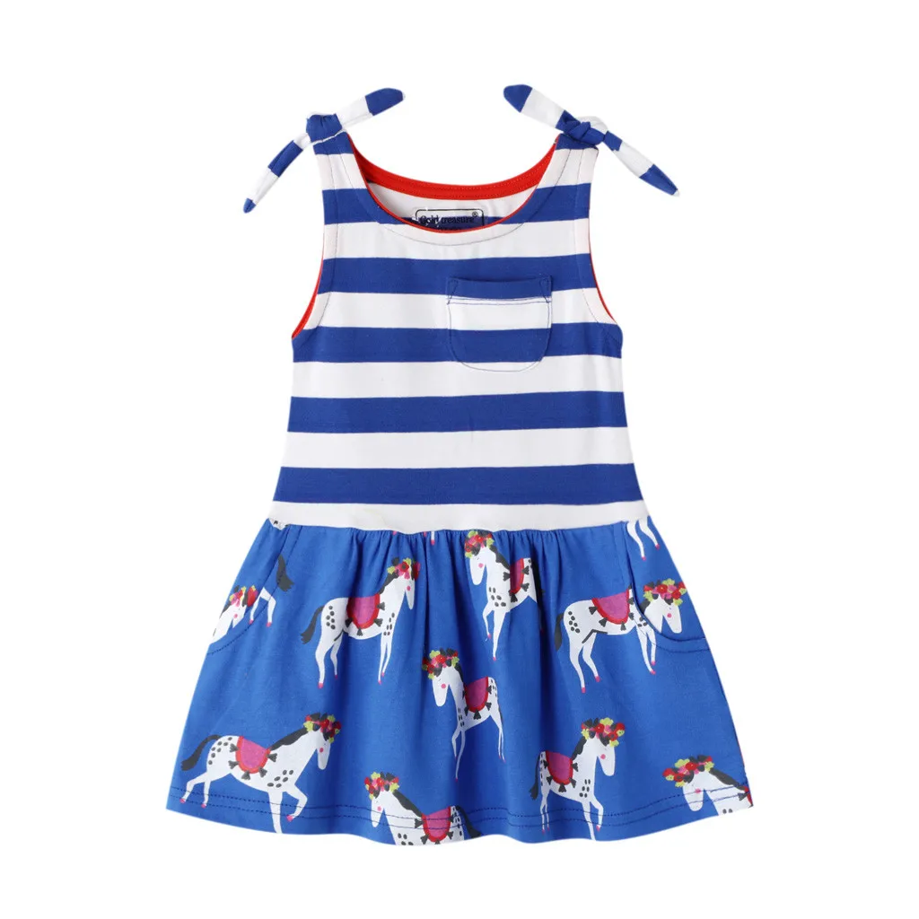 Arloneet/2018 детское платье для девочек платья новорожденных летнее без рукавов с