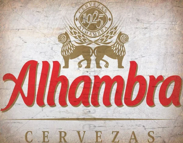 

Alhambra испанский лагер винтажный паб бар рекламный металлический жестяной знак