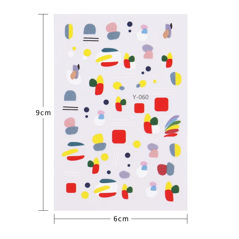 Цветной дизайн ногтей наклейки милые девчачьи клейкий трансферный для УФ гель