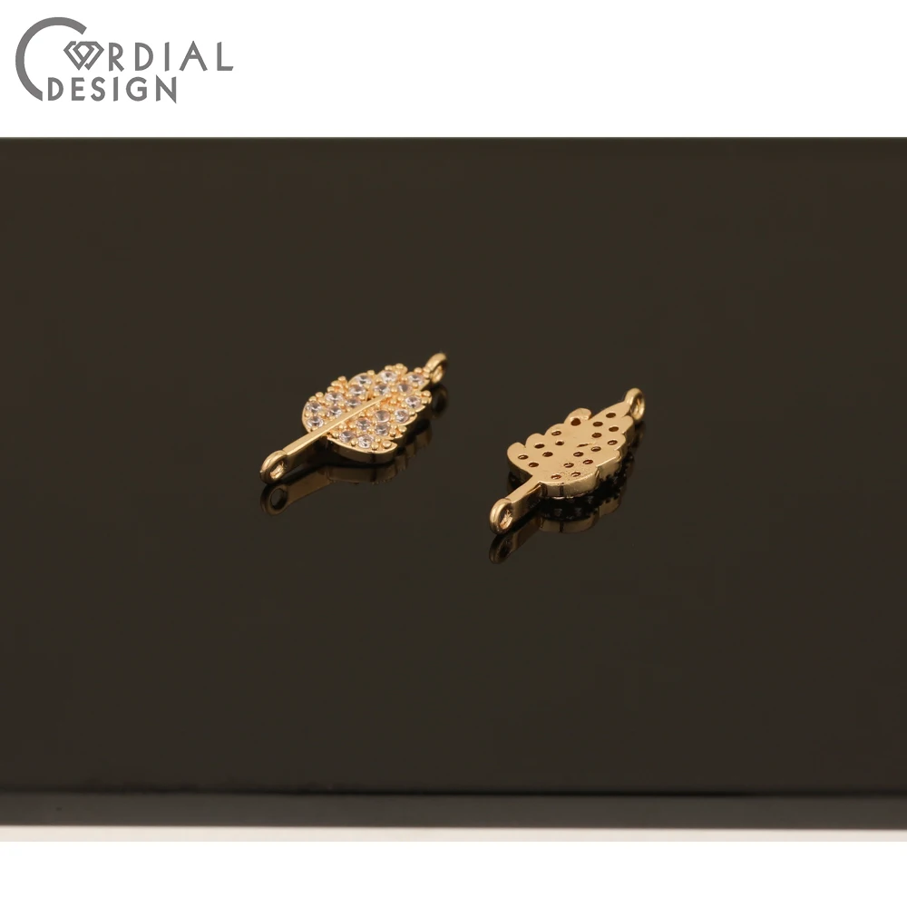 

Cordial Design 50Pcs 7*19MM CZ Charms/Jewelry Findings & Components/Hand Made/Earring Making/DIY Connectors/Jewelry Accessories