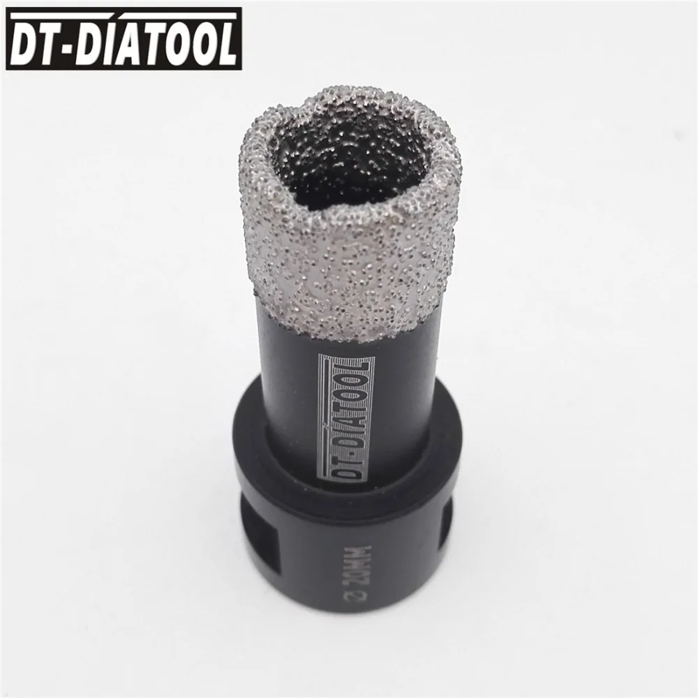 DT-DIATOOL вакуумной пайки алмазного сухого бурения коронки отверстие пилы M14 или 5/8-11 резьбовые сверла для керамической плитки фарфора