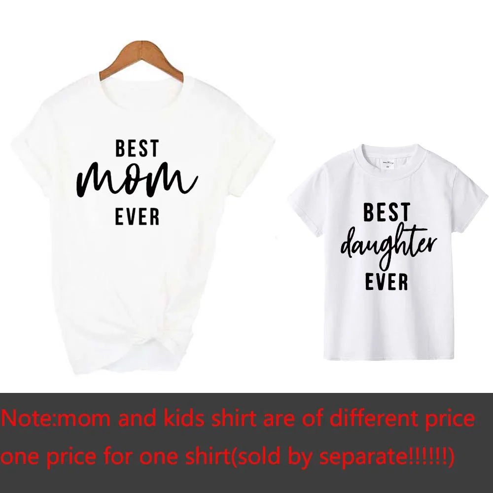 Camisetas a juego para madre e hija, ropa de manga corta para el verano, 1 unidad-5