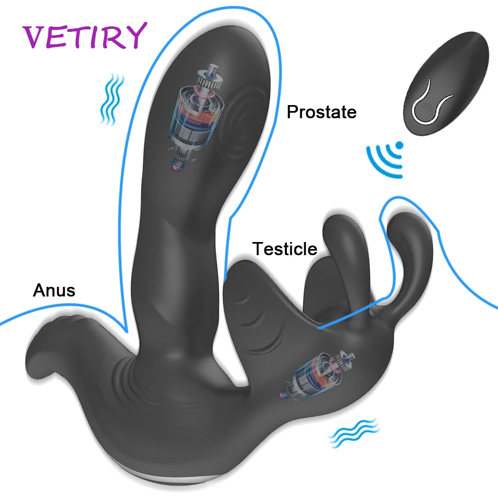 Анальный вибратор секс игрушки для мужчин геев мужской массажер простаты яиц
