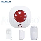 Беспроводная мини-сирена для охранной сигнализации, 433 МГц, 110 дБ