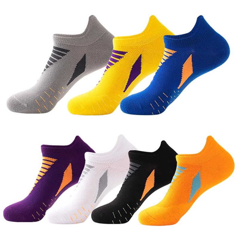

1 Pair Professional Anti-slip Men's socks No Sweat Sports Socks Marathon Basketball Running Socks for Athletic Men Women