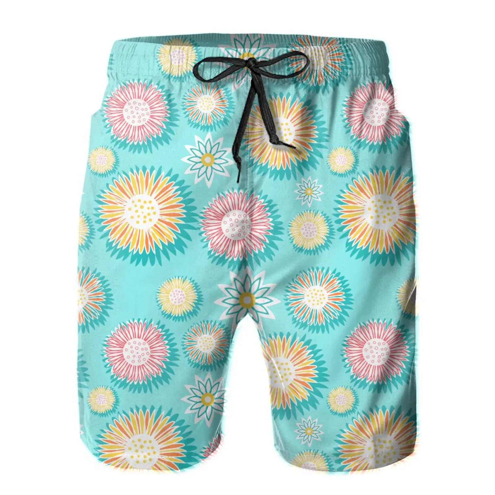 

Men's Sports Short Beach Shorts Flower Print Fashion Bermuda Beach Shorts 2021 Summer New Mens Board Shorts