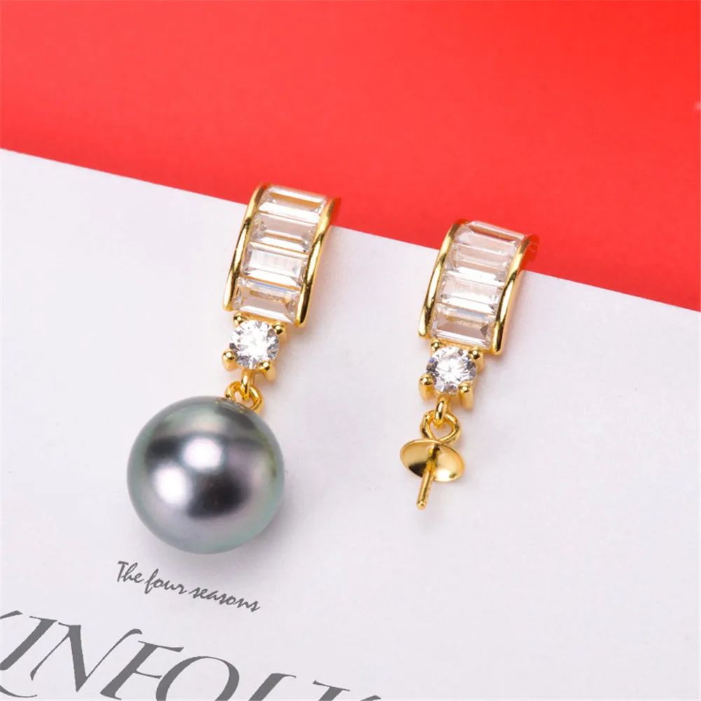 

Настоящее Твердые 925 стерлингового серебра жемчужные серьги-гвоздики, аксессуары Findings, сделай сам, ювелирное изделие ушной крючок пустые По...