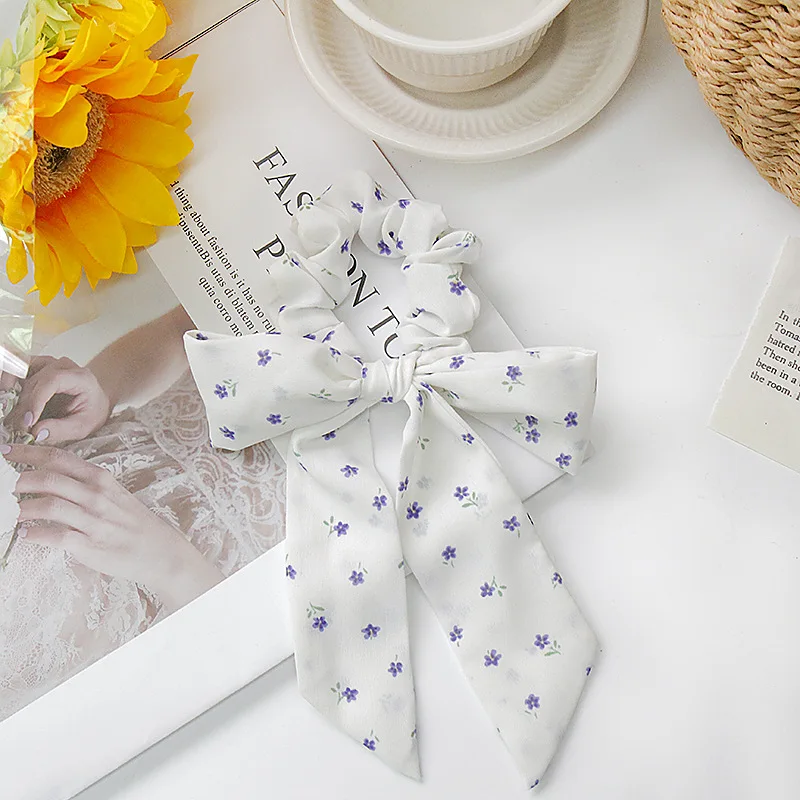 

В винтажном стиле с цветочным принтом для женщин; Обувь с принтом «резинка для волос для девочек ободок с бантиком; Прическа хвостик; Аксесс...