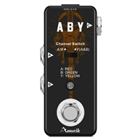 amuzik aby switch line selector selection channel pedal mini ab box switcher electric guitar amplifier footswitch true bypass