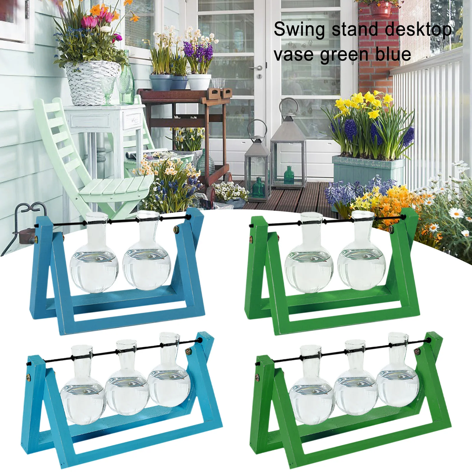 

Bulb Plant Terrarium Flower Pot Desktop Flowers Vase Home Decor Gift Desktop Glass Planter Home Decoration Accessories Ornaments