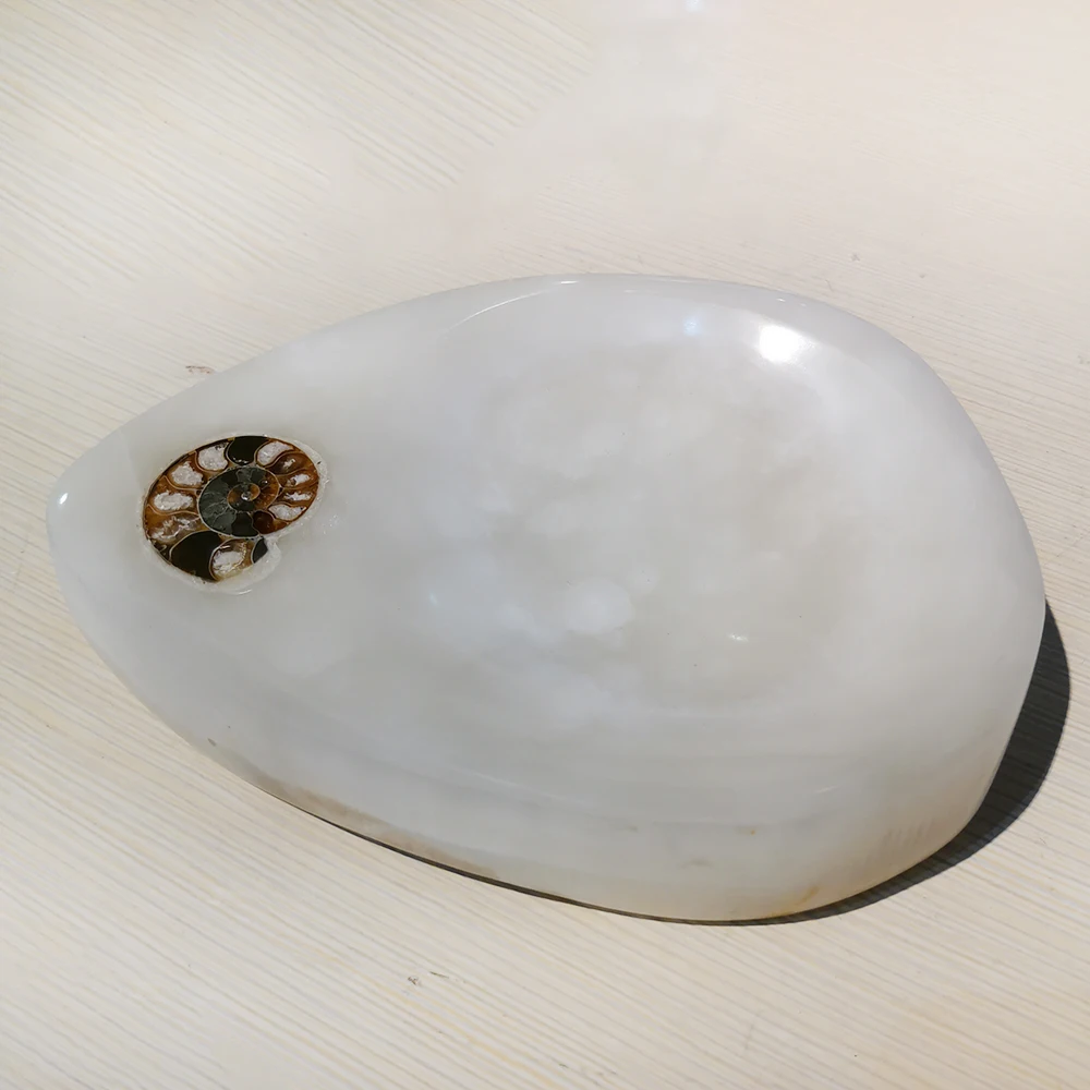 Ручной работы из природного афритового нефрита окаменевшая чаша Кварцевая