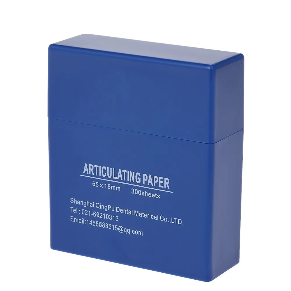 300 лист/коробка синяя Стоматологическая бумага для определения прикуса полоски