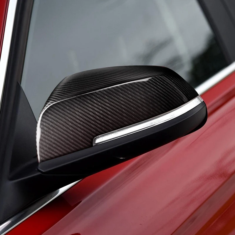 

Real Carbon Fiber Car Side Mirror Cover Rearview Mirrors Trim for -BMW- 1 2 3 4 Series F20 F30