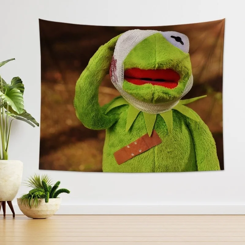 

Funny Frog Wall Hanging Kemi Frog Tapestry Art Deco Printed Tapestry Family Bedroom University Dormitory Wall Cute Decoration