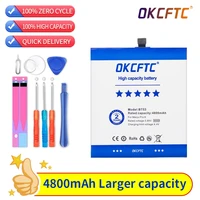 okcftc bt53 bt53s 4800mah high capacity battery for meizu pro 6 pro 6s pro6s batteries free tools stand holder stickers