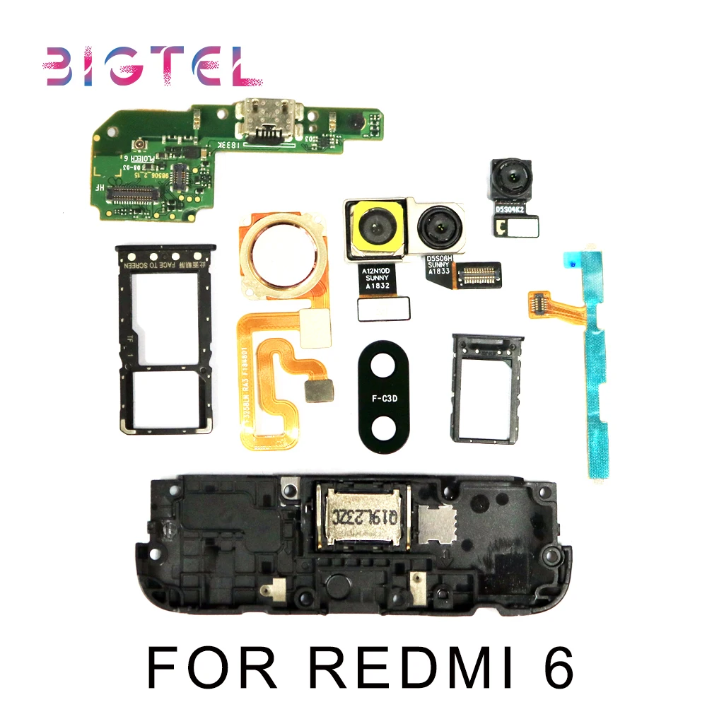 

5 Pcs/Lot 100% Test For Xiaomi Redmi 6 USB Charging Port Dock Connector Board Parts Flex Cable Microphone Mic
