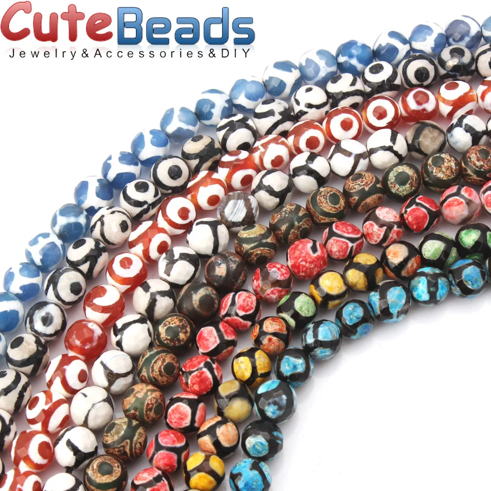 КИТАЙСКИЕ ТИБЕТСКИЕ Dzi глаза бусины натуральный зеленый цвет фотобусины 8 мм