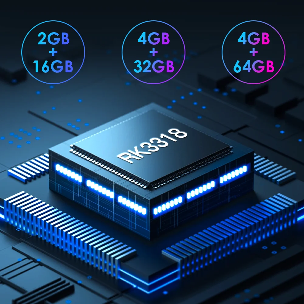 2021 Android ТВ Box 10 4 Гб оперативной памяти 32 встроенной 64GB 4K H.265 Media Player 3D видео 2 4G Wi-Fi 5