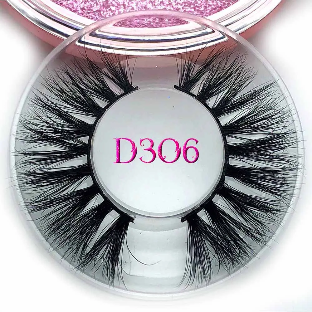 D306 Mikiwi D380 3D норковые ресницы GB Популярные длинные толстые 3d норковые ресницы 50 стилей UK mua розовое золото чехол объемные норковые ресницы - Цвет: D306
