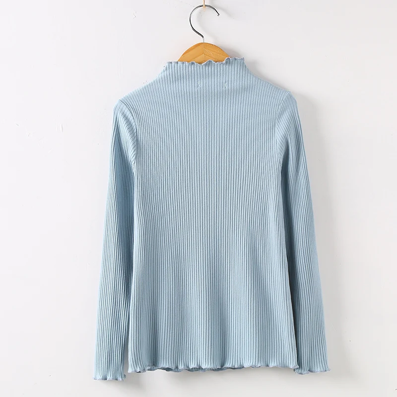 Рубашка с длинным рукавом, сетчатый топ, Poleras De Mujer Moda, женская рубашка, Женская хлопковая футболка, женские топы, Повседневная футболка, 6268 50