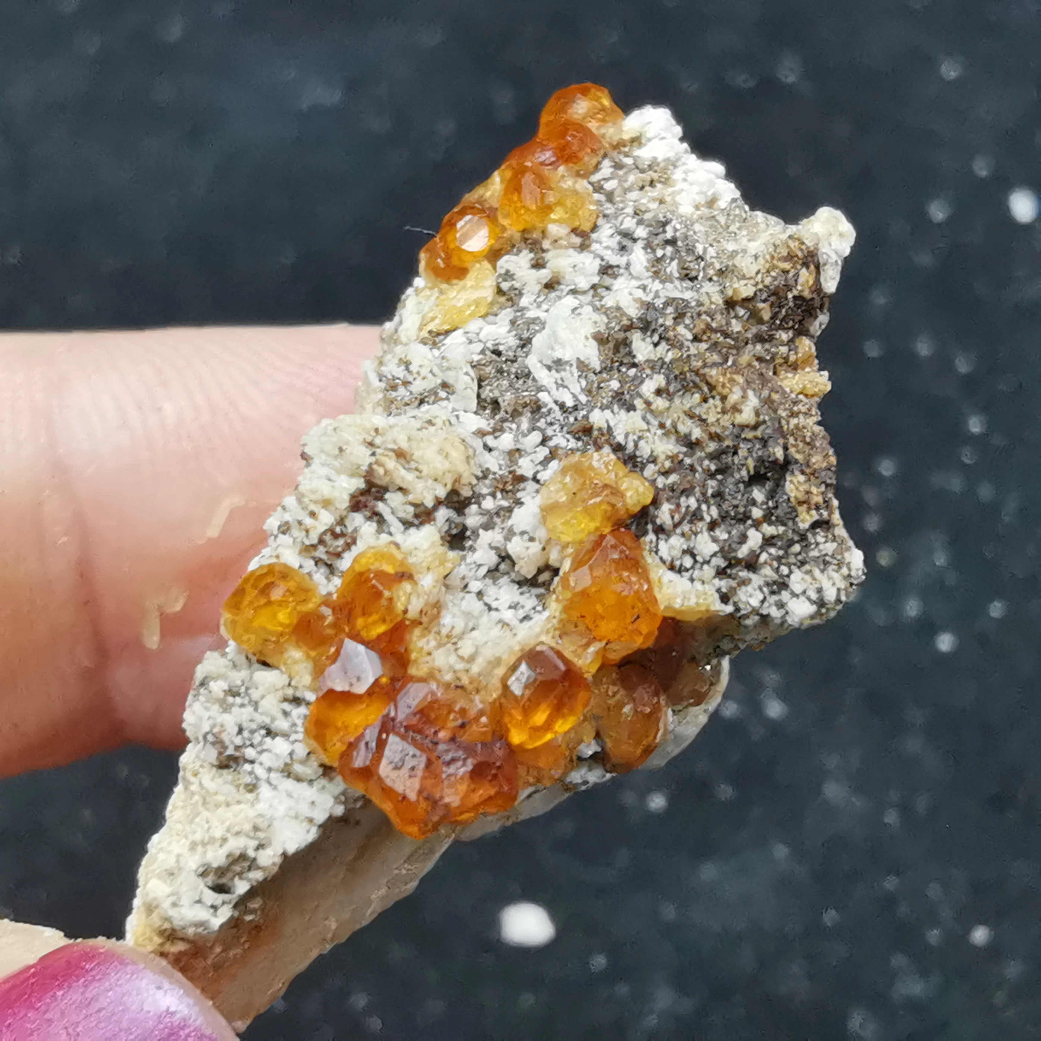 

7.3g100% natural garnet and crystal symbiotic mineral specimen aura HEALING CRYSTAL QUARTZ GEM home decoration collection