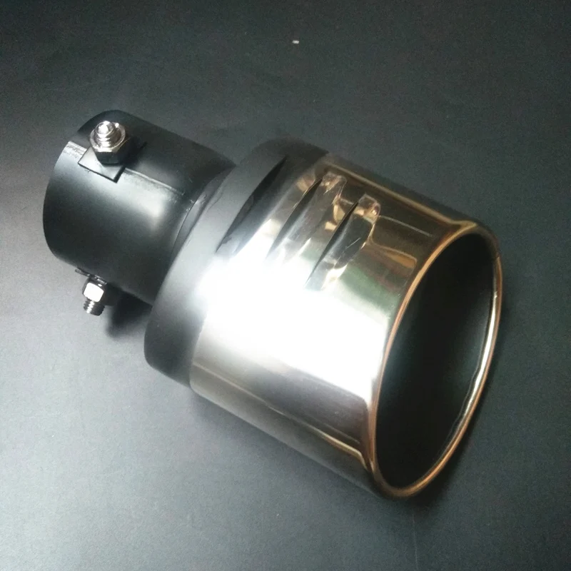 Автомобильный Универсальный глушитель выхлопной трубы из нержавеющей стали для