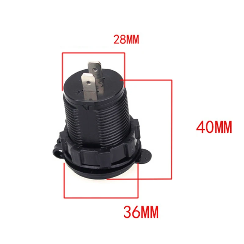 

Cigarette Lighter Charger 12-24V Dual USB Port for Motorcycle Auto Truck ATV Boat LED Car 4.2A Power Adapter Outlet Power