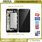 Оригинальный ЖК-дисплей для Nokia Lumia 650 5,0 дюйма, сенсорный экран, дигитайзер в сборе с рамкой для Microsoft 650, RM-1154 LCDs