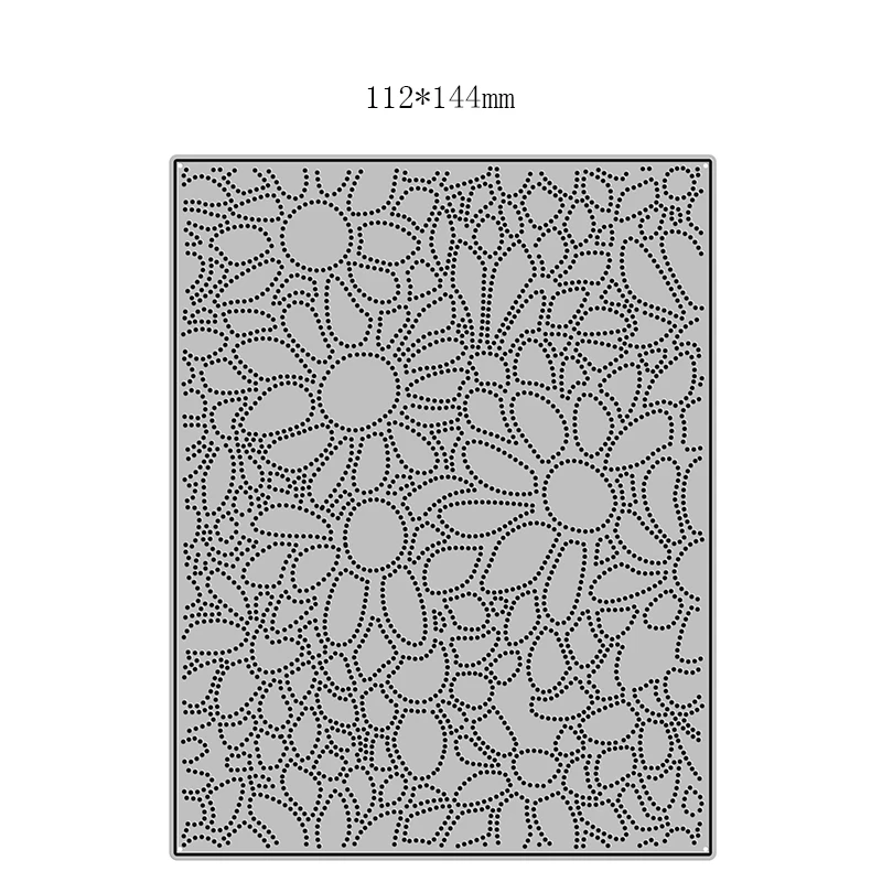 

New Spotted Sunflowers Plate Craft Embossing Mold 2021 Metal Cutting Dies for DIY Decor Scrapbooking Album Card Making No Stamps