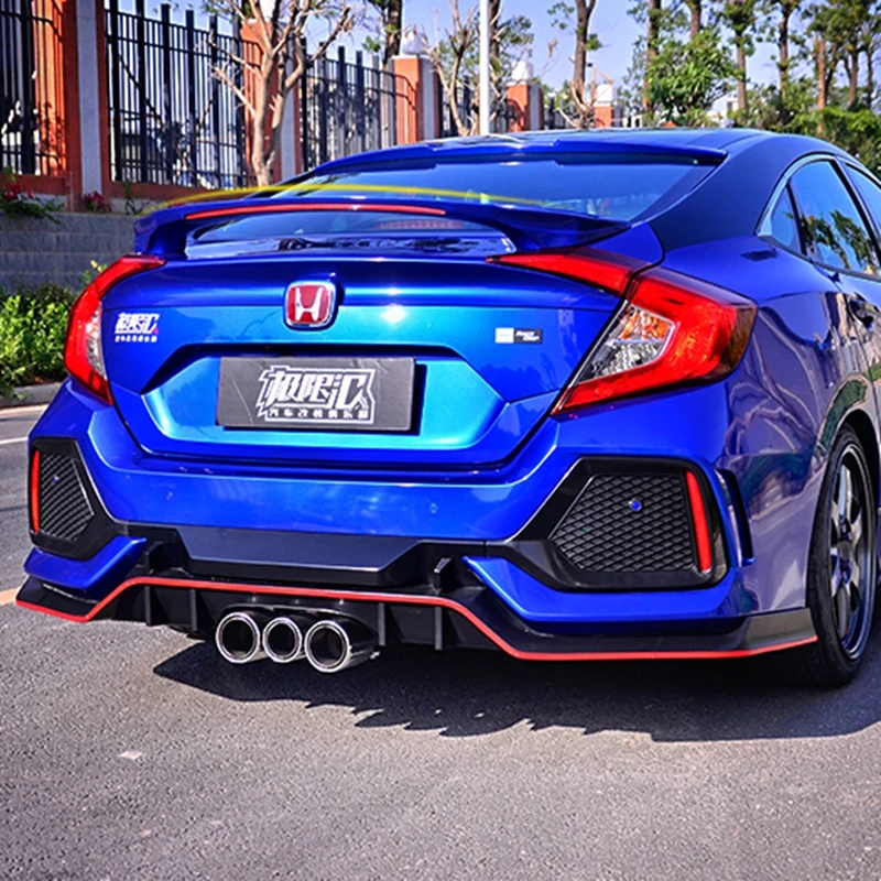 

For Honda Civic Spoiler High Quality ABS Material Car Rear Wing Primer Color Rear Spoiler For Honda Civic Spoiler 2016-2017