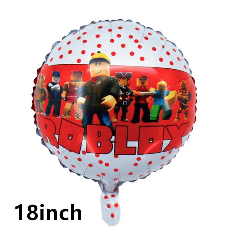 Розовые воздушные шары Robloxs для девочек и мальчиков баннер на день рождения