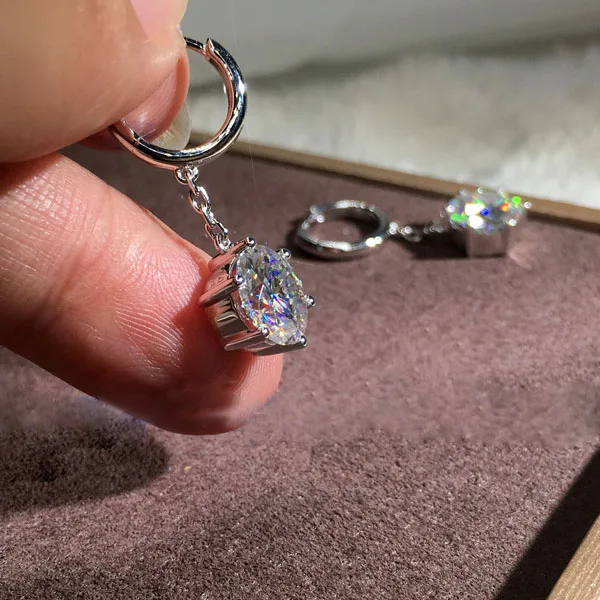 Cute Female Small Round Hoop Earrings Luxury Silver Color Zircon Stone For Women Fashion Party Double Wedding | Украшения и