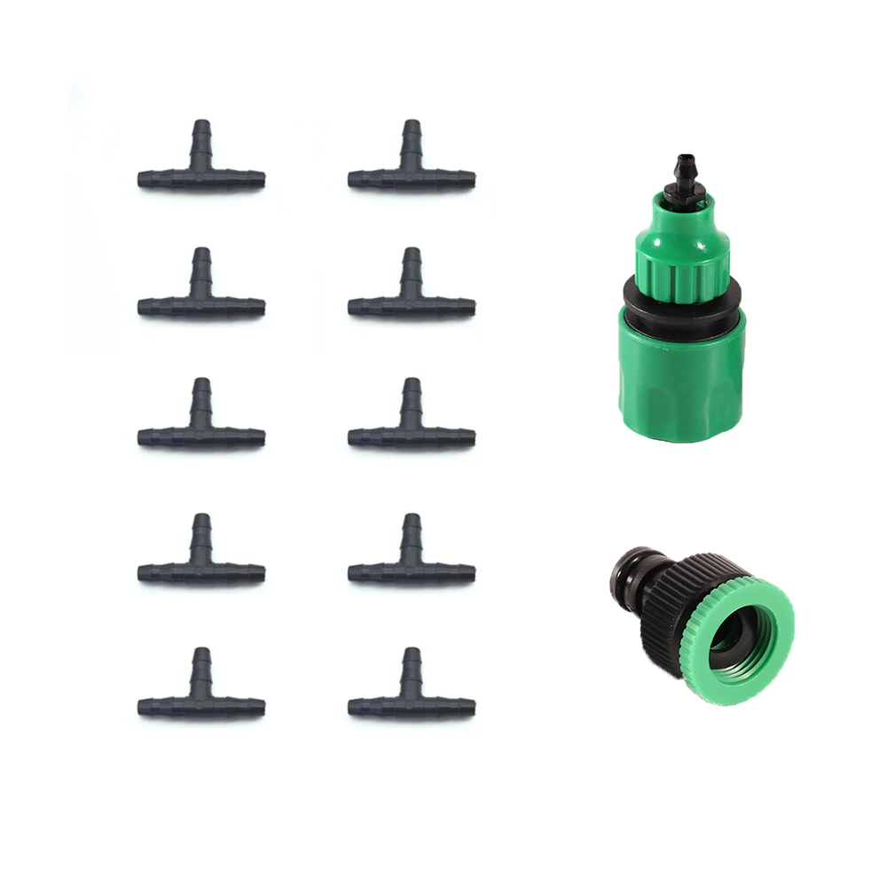 Микрооросительная труба капельная система набор для полива сада шланг 20 м 10 шт.