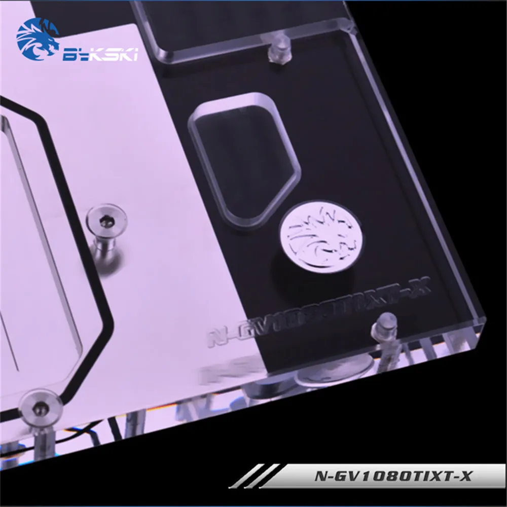 Bykski GPU воды блок полный охват для Gigabyte AORUS GTX 1080 Ti VGA Watercooler радиатора 5V/12V RGB N-GV1080TIXT-X |