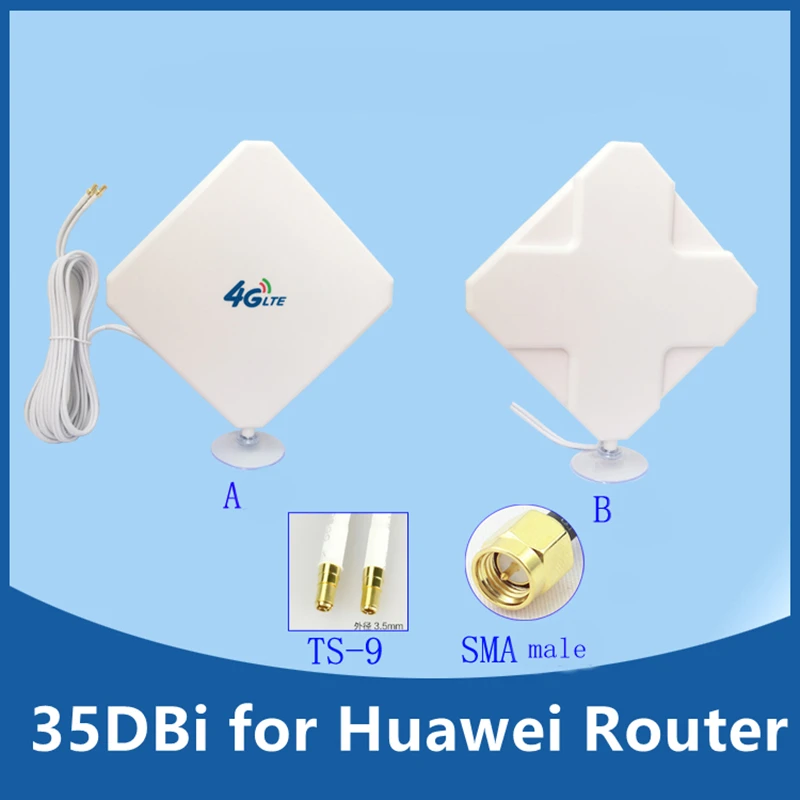 4G антенна 35 дБи A/B LTE SMA TS9 Разъем для модема Huawei маршрутизатор B593/B310/B315/B880/E5172/E5186/B890