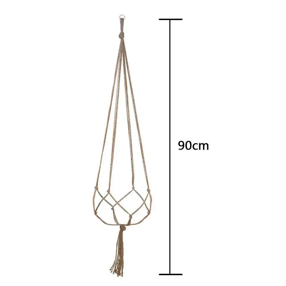 

1pc New Handmade Hanging Baskets Macrame Plant Hanger Decoration Garden Basket Countyard For Wall Hanger Flower /Pot A6A9
