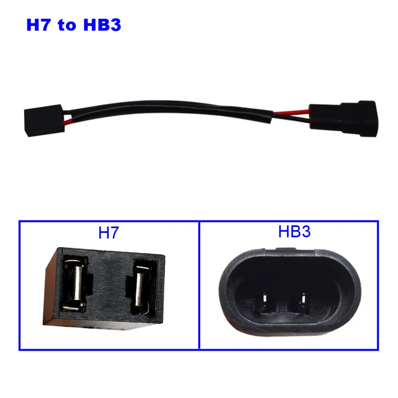 HIDLT 2 шт. H7 для H11 H8 жгут проводов разъем адаптера до 9005 HB3 9006 HB4 автомобильный