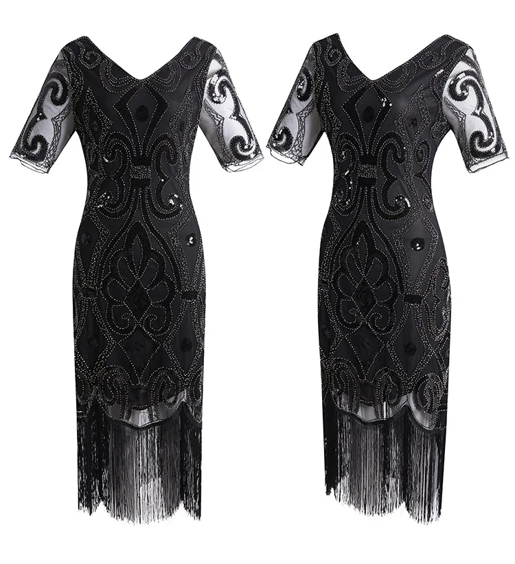 Женский костюм для косплея Великий Гэтсби маскарадное платье 1920-х с хлопушкой