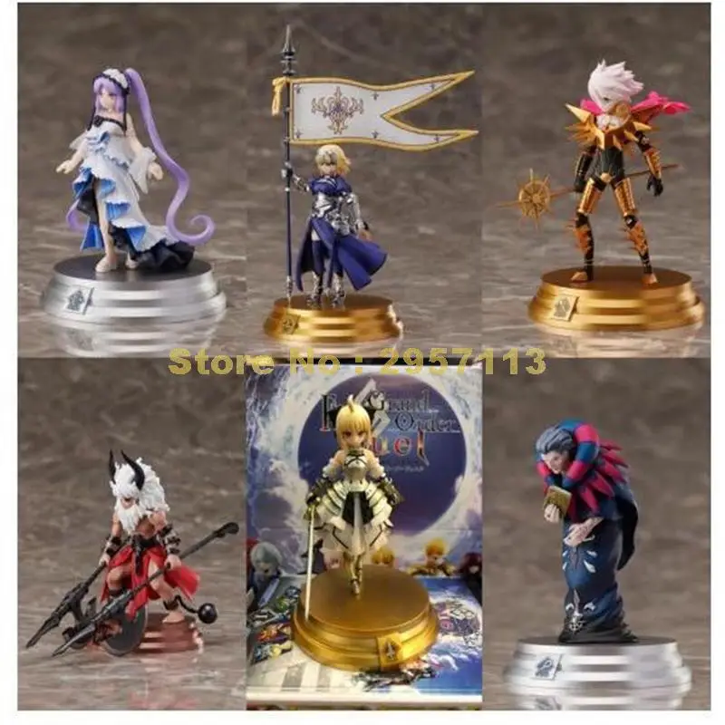 6 шт./лот аниме fate/ stay night saber alter ozymandias экшн фигурка ПВХ Коллекционная модель 5 8 см