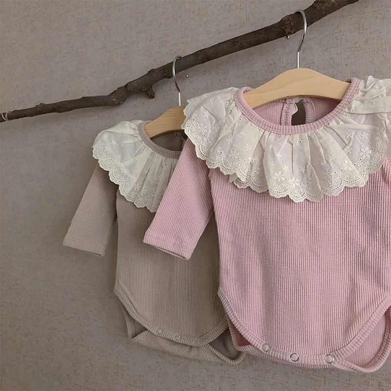 

Korean Style Spring Autumn Baby Girls Clothes Newborn Baby Girls Cotton Long Sleeve Jumpsuit Toddler Baby Girl Bodysuits