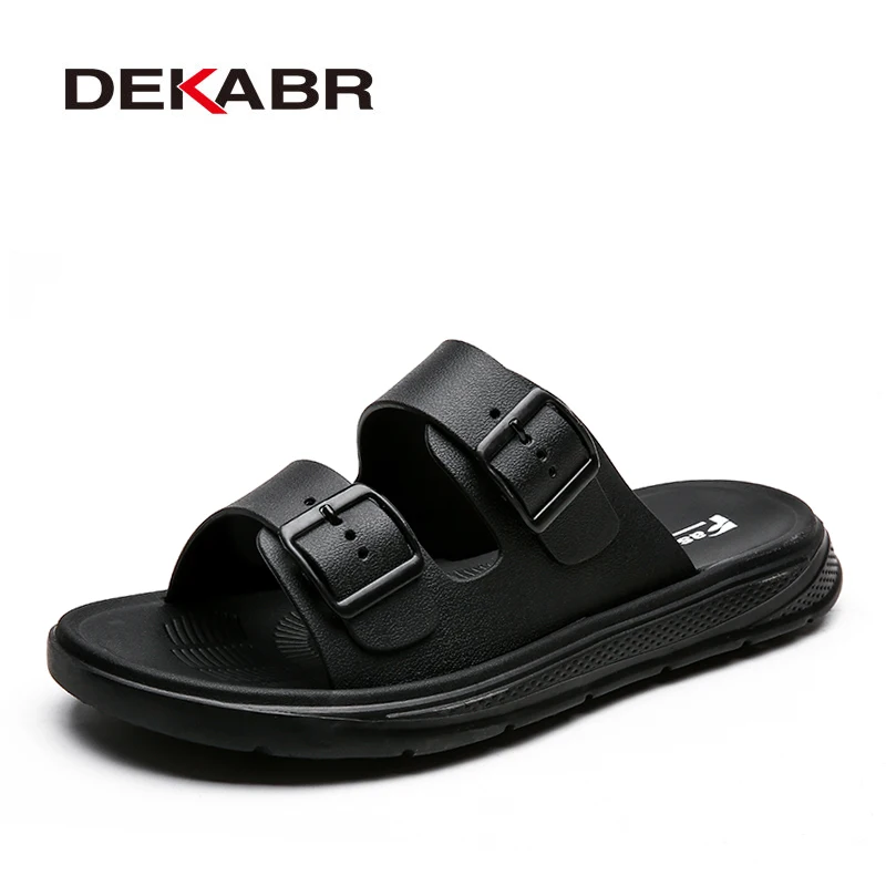 

DEKABR Men Lightweight Slippers Fashion Flip Flops Summer Sandals Men High Quality Non-Slip Casual Shoes Outdoor Walking Shoes