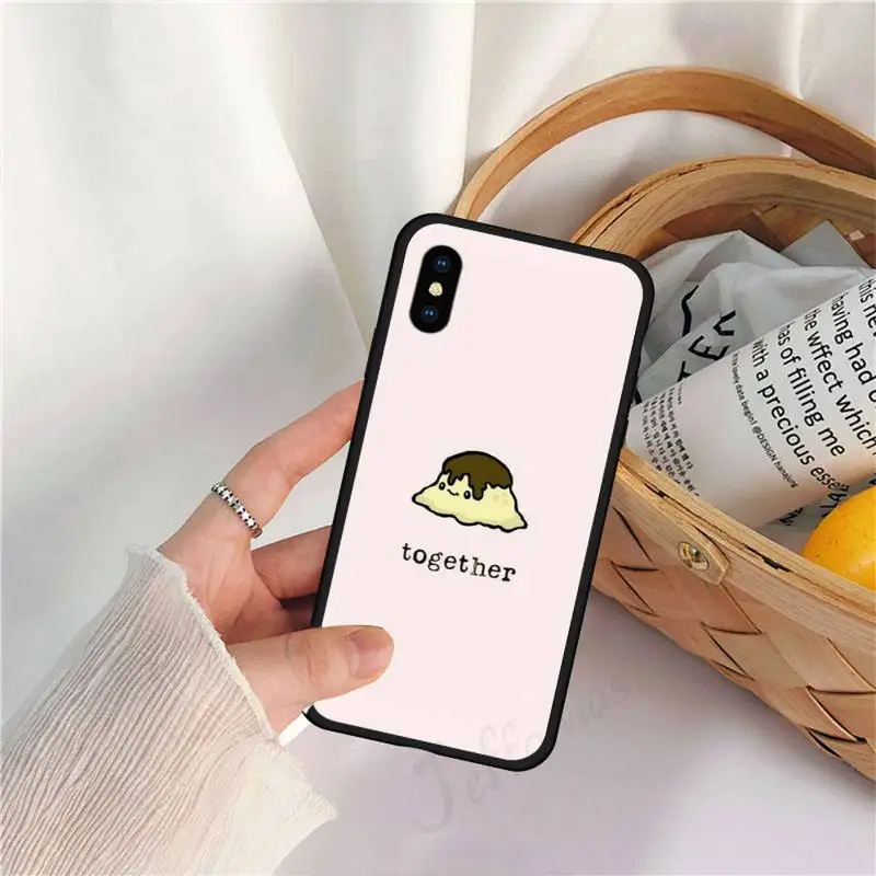 

Milk Biscuits BFF Couple Cute cartoon luxury Phone Case funda for iPhone 11 12 pro XS MAX 8 7 6 6S Plus X 5S SE 2020 XR