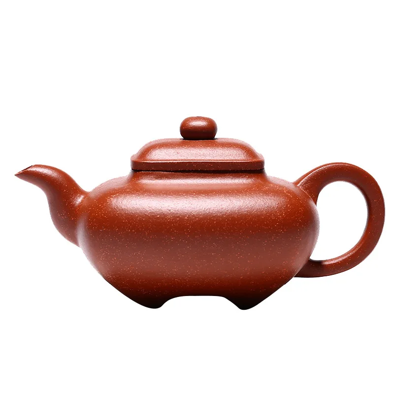 

Zisha teapot Yixing raw ore downhill mud boutique handmade Square pass stove teapot kungfu tea set