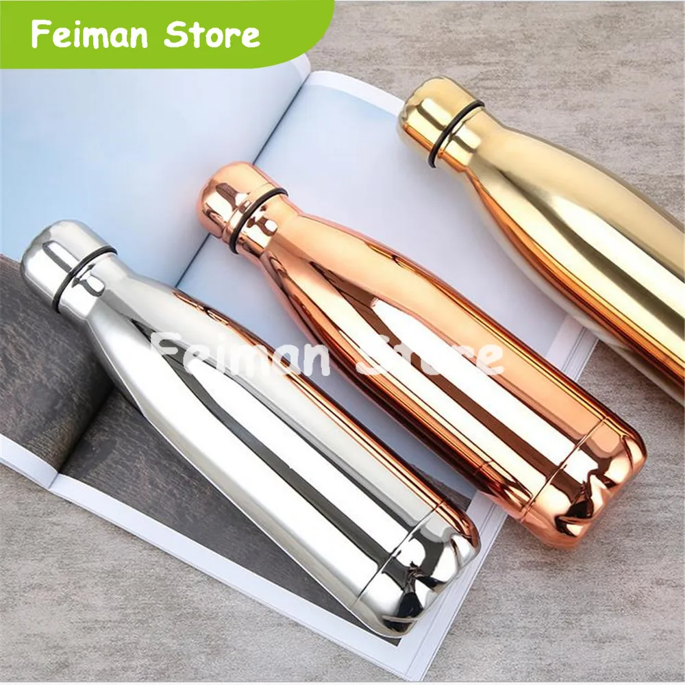 350/500/750/1000 мл с двойными стенками кружка термос Нержавеющая сталь воды бутылка