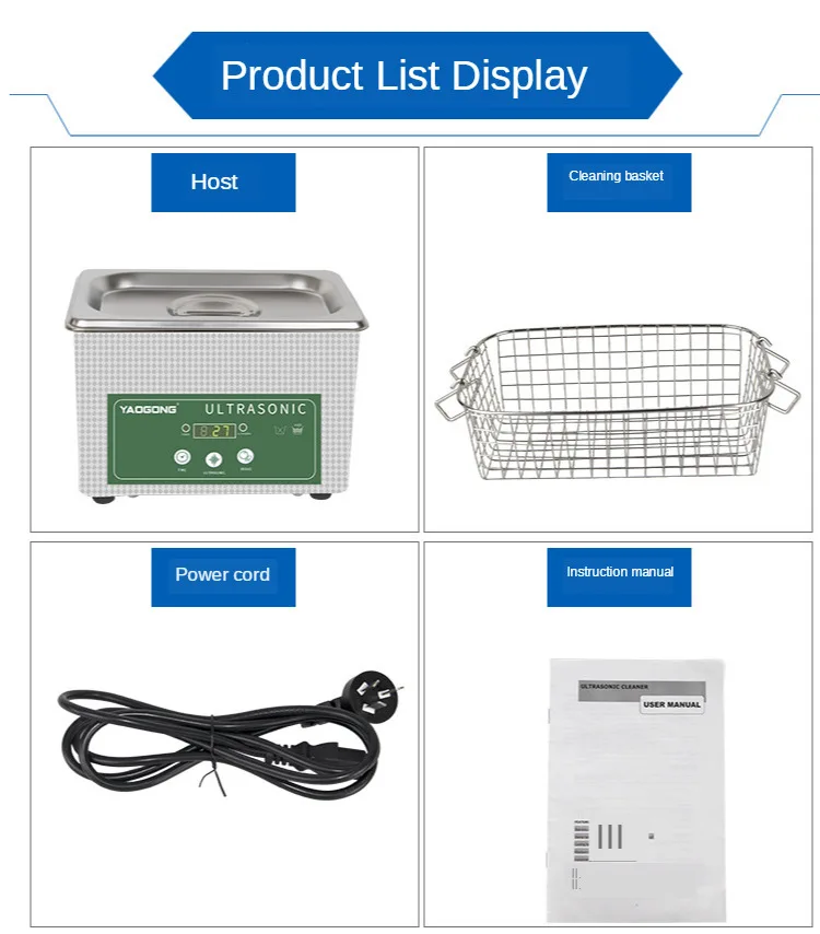 

YAOGONG DK 008 Ultrasonic cleaning machine omnidirectional cleaning 304 stainless steel material