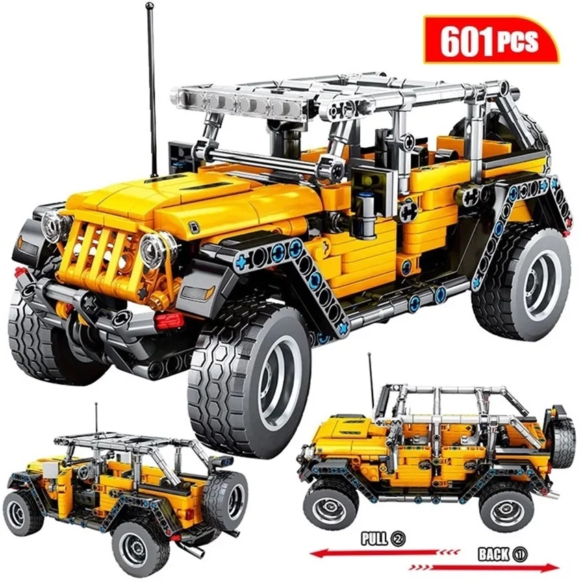 City – classic mechanical traction racing car children's toys building blocks technology super sports | Игрушки и хобби