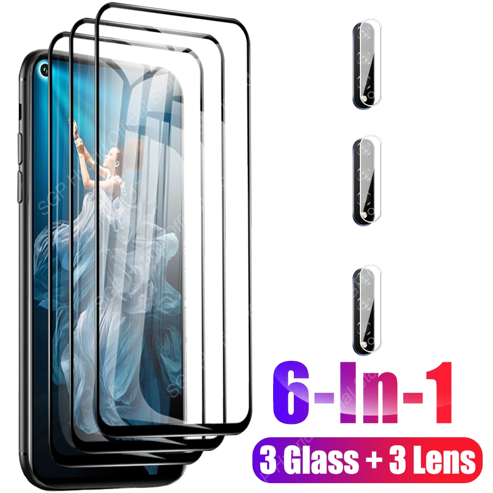 

Закаленное стекло 6 в 1 для Huawei Nova 5T Honor 20 Pro Honor20 Lite 20e 20S V20