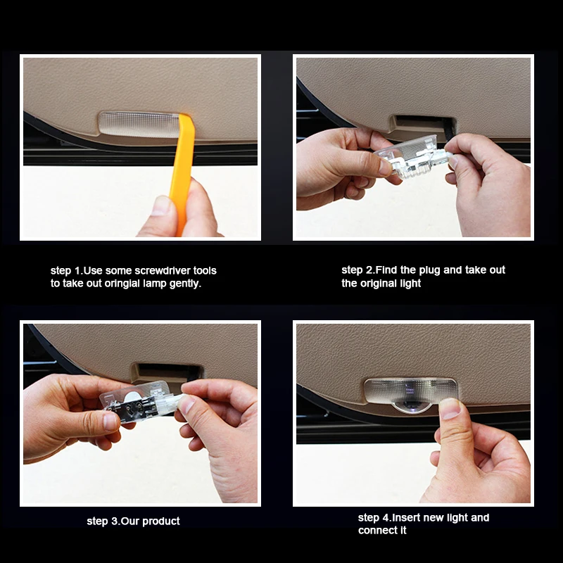 2 шт. led дверь логотип светильник для Защитные чехлы сидений сшитые специально Toyota