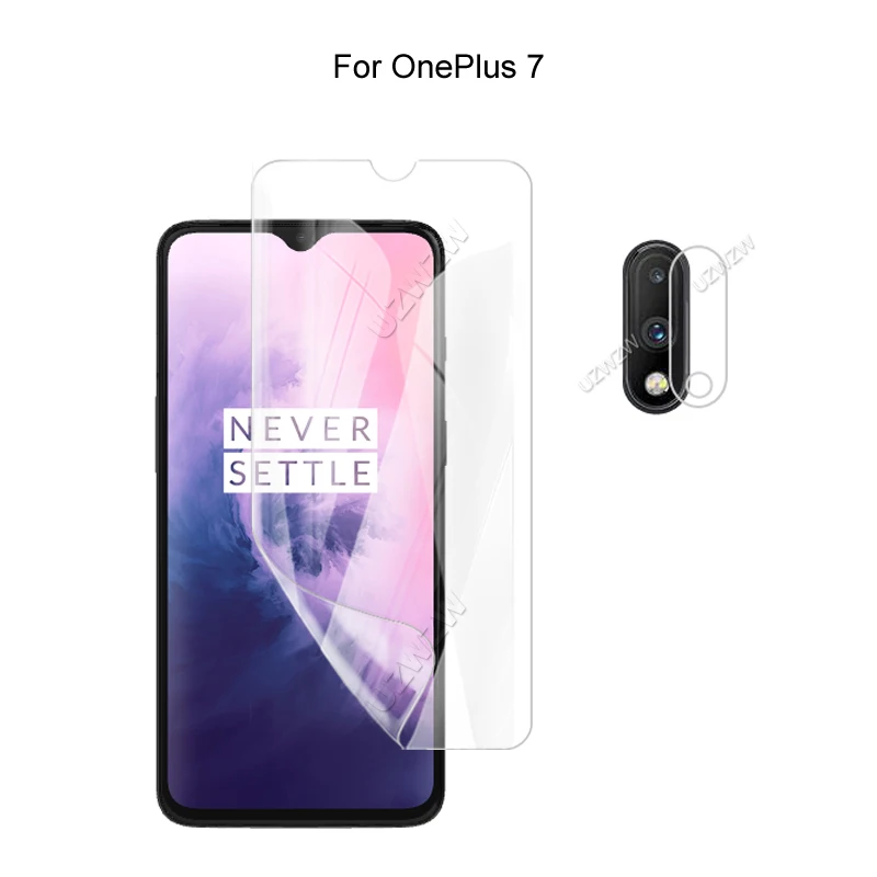 

For OnePlus 7 Camera Protection & Screen Protector HD Hydrogel Film Soft 3D Full Cover Curved Guard
