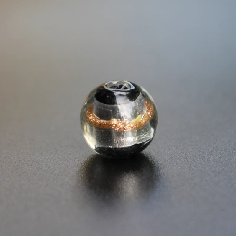 10 шт. 12mm14mm ручной работы стеклянные бусины с мульти Цвет белый Фольга для